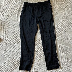 Tory Burch silk Pants with White Stripe
